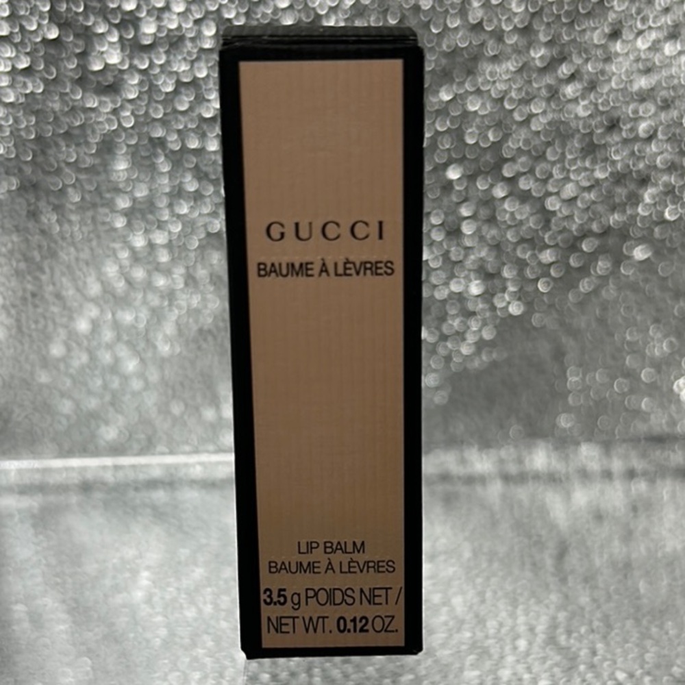 Gucci Gold Lip Balm with Teal Cap - Picture 3 of 5